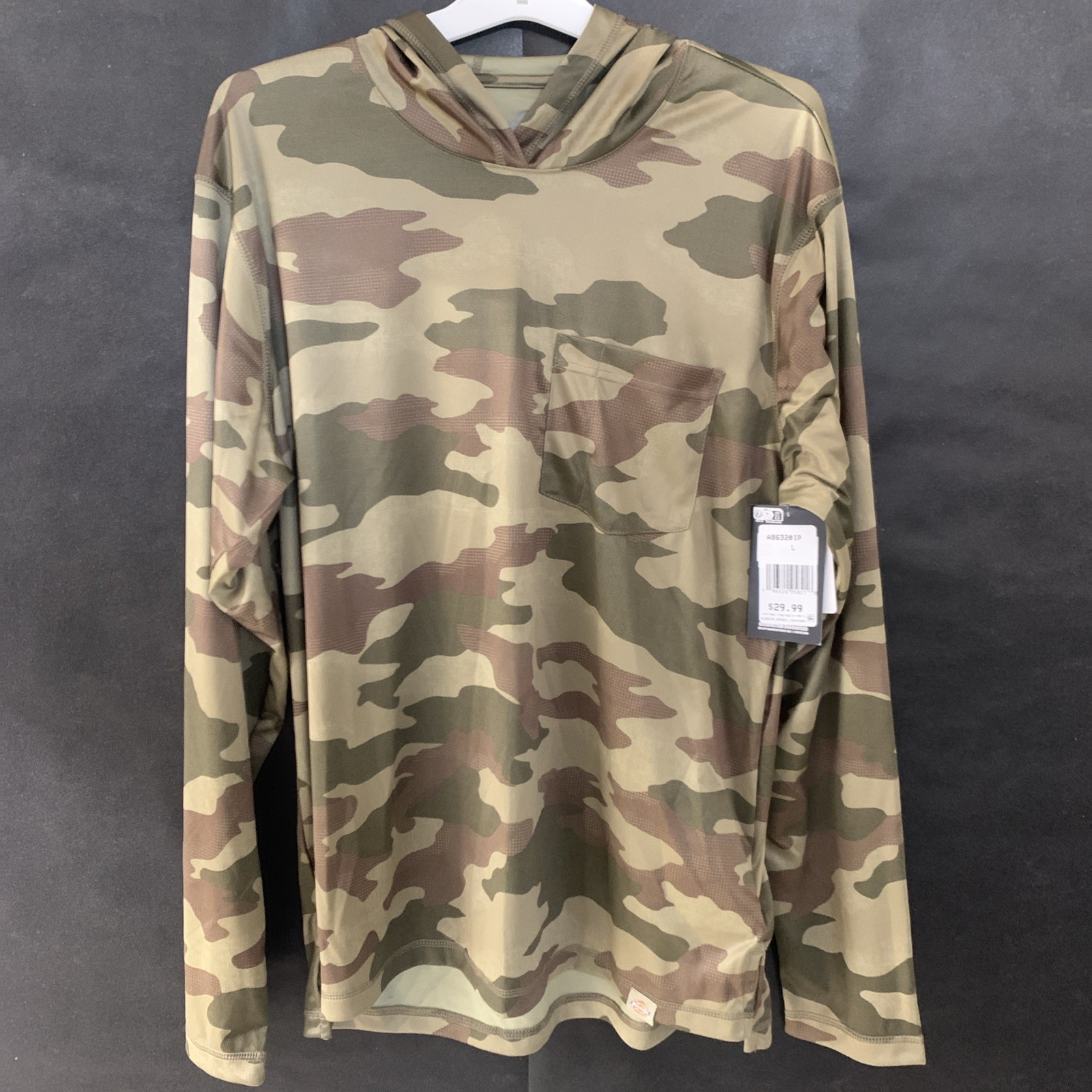 PICK SIZE - DICKIES P419982 Mens Camo Performance Sun Shirt w/ Temp-iQ Cooling PICK SIZE - DICKIES P419982 Mens Camo Performance Sun Shirt w/ Temp-iQ Cooling