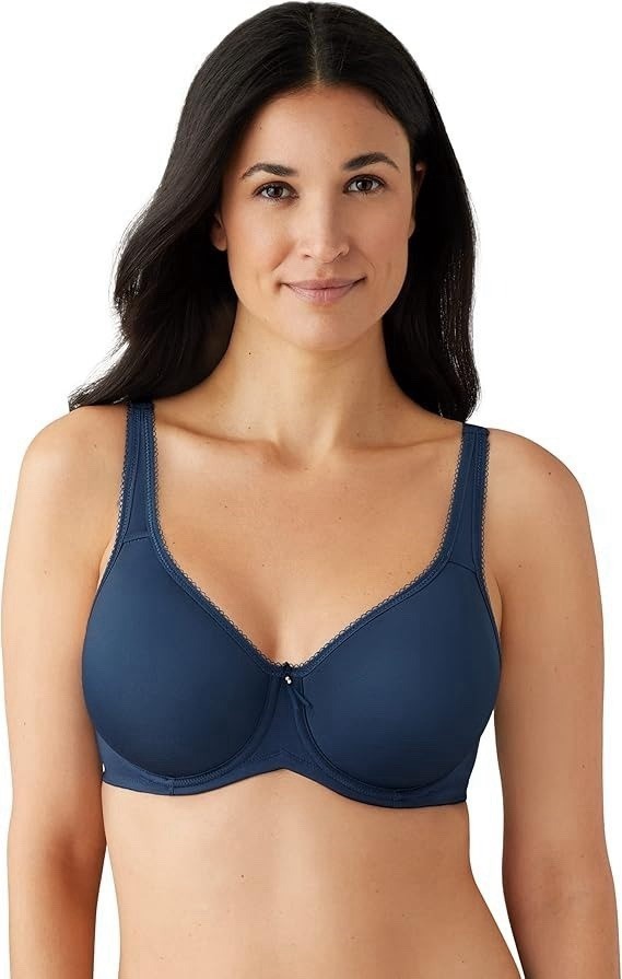 NEW Wacoal 853192 Basic Beauty Spacer T-Shirt Bra 34DD NAVY BLUE