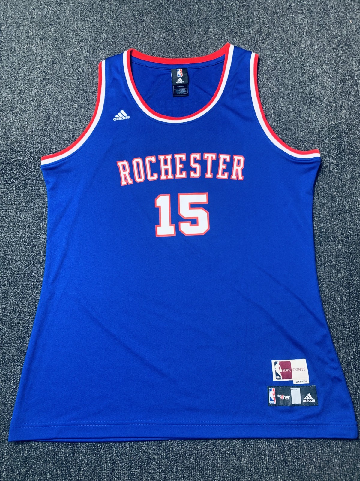 Rochester Royals Jersey Womens XL Sacramento Kings Demarcus Cousins 15 NBA 4Her Rochester Royals Jersey Womens XL Sacramento Kings Demarcus Cousins 15 NBA 4Her