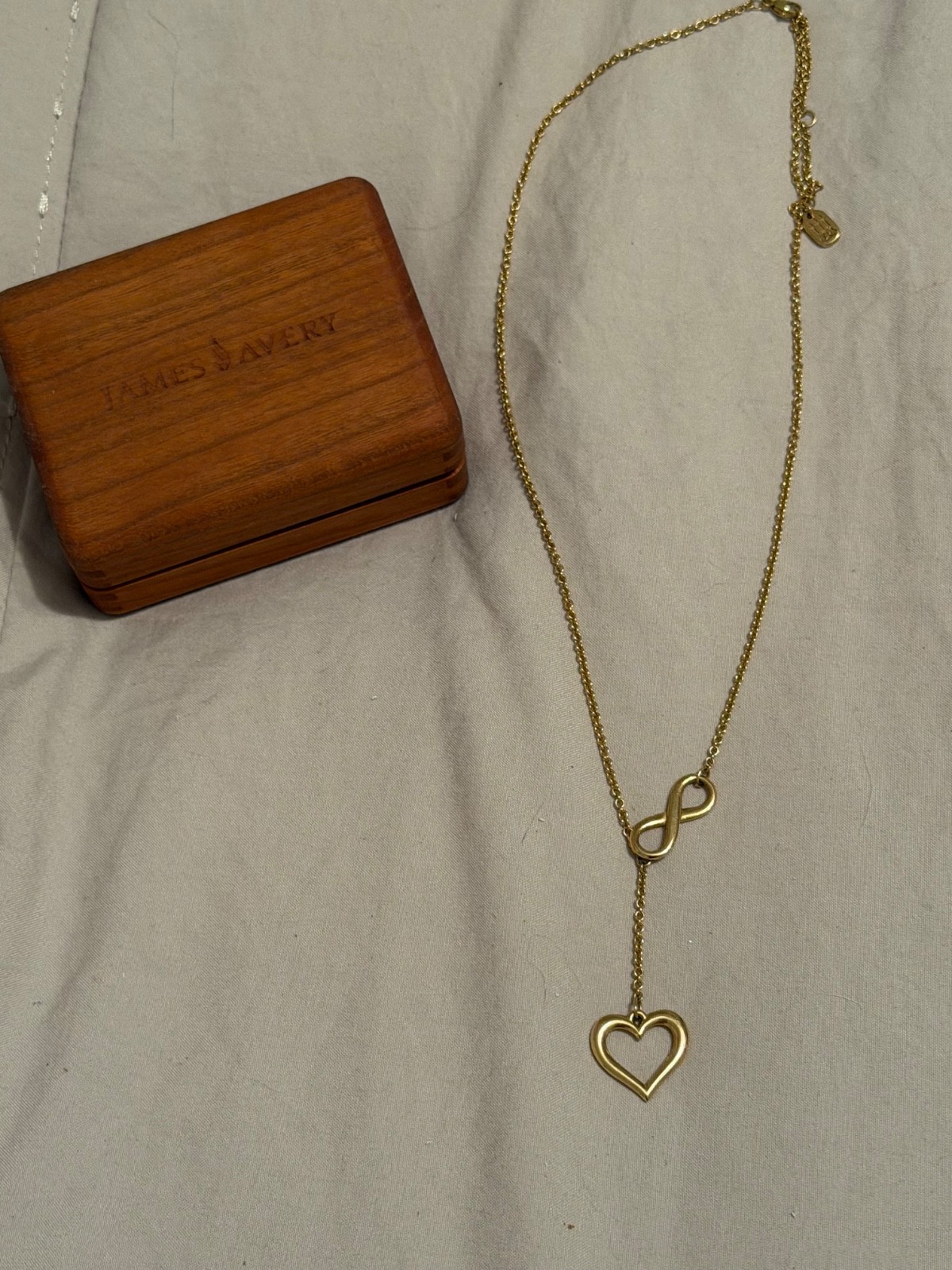 James Avery 14k Gold Infinite Love Necklace 18-20” James Avery 14k Gold Infinite Love Necklace 18-20”