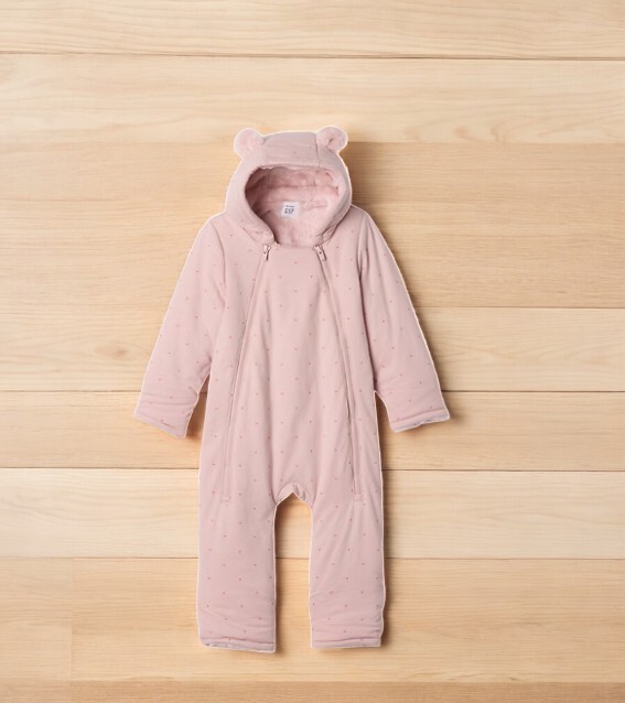 Baby Gap Baby Sherpa Bear One-Piece, Primitive Pink ,Various Baby Gap Baby Sherpa Bear One-Piece, Primitive Pink ,Various