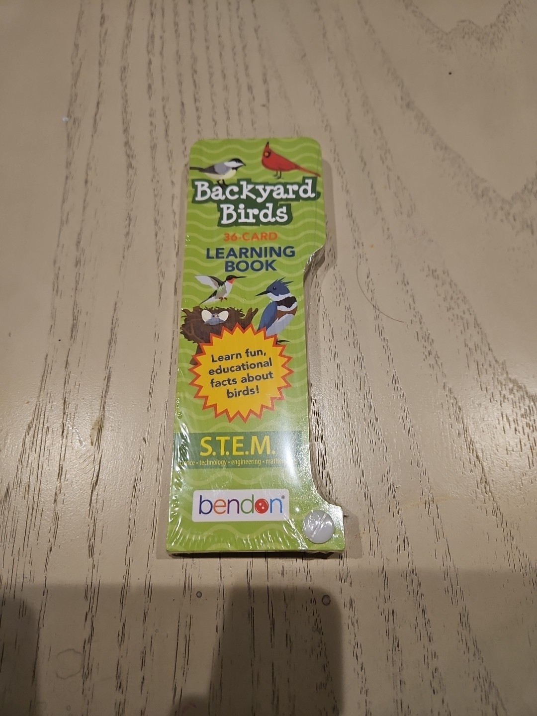 Backyard Birds STEM 36 card learning book Bendon educational facts NEW Backyard Birds STEM 36 card learning book Bendon educational facts NEW