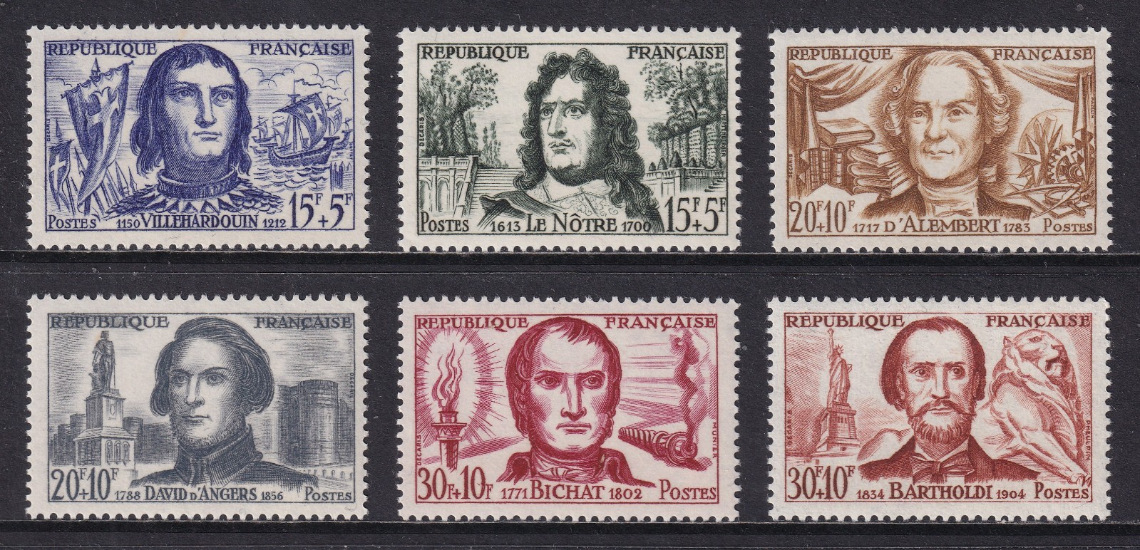 FRANCE 1959 Red Cross Fund set of 6 SG 1428-1433 MNH/** (CV £12) FRANCE 1959 Red Cross Fund set of 6 SG 1428-1433 MNH/** (CV £12)