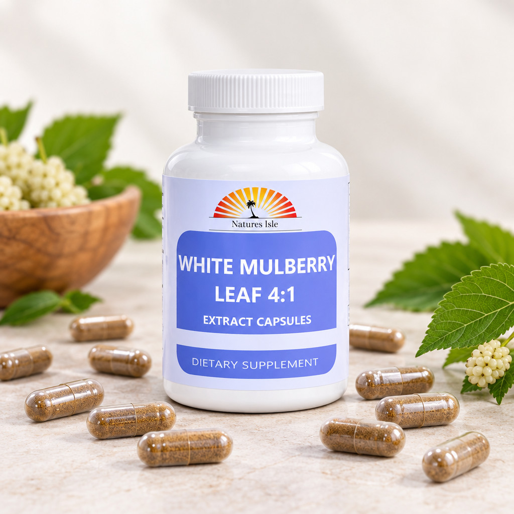 White Mulberry Leaf Extract 4:1 Capsules (500mg Each)