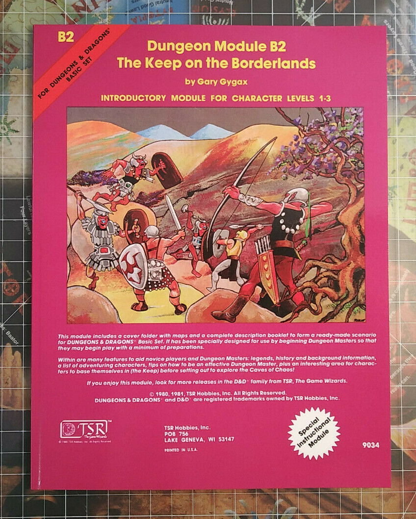 B2 The Keep on the Borderlands - Dungeons & Dragons - D&D - AD&D