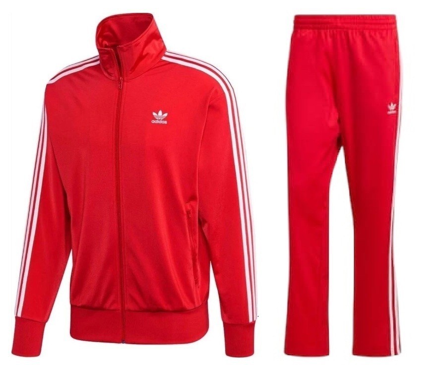 Adidas Originals Firebird Track Suit Jacket & Pants RED Men’s sz 2XL
