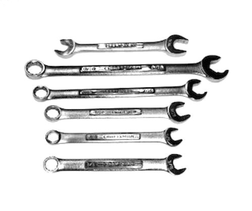 Craftsman Combination 6-Piece Wrench Set, 12 Point–Vintage Very Clean - USA Made Craftsman Combination 6-Piece Wrench Set, 12 Point–Vintage Very Clean - USA Made