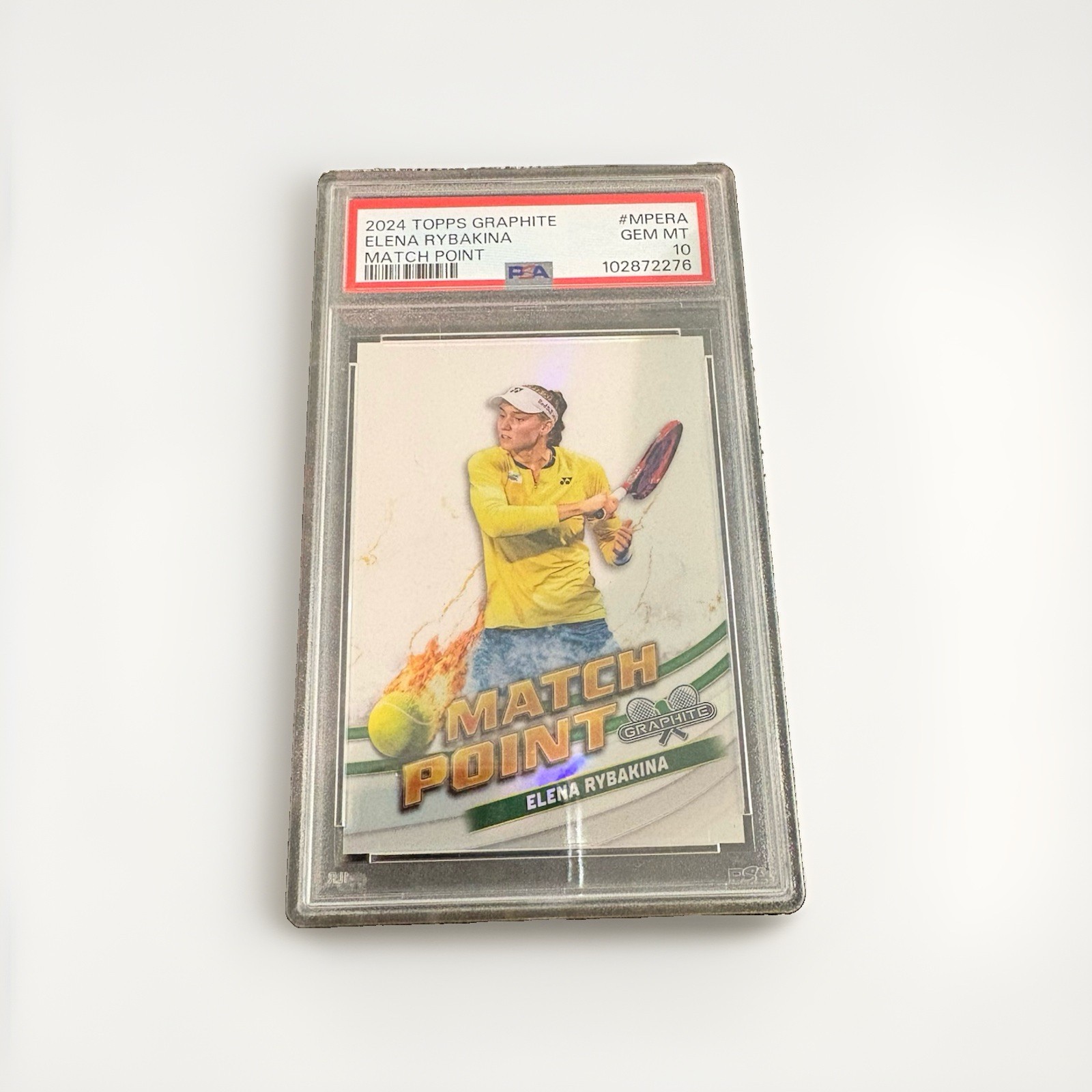 2024 Topps Graphite Match Point Elena Rybakina RC PSA 10 MP-ERA Tennis 2024 Topps Graphite Match Point Elena Rybakina RC PSA 10 MP-ERA Tennis