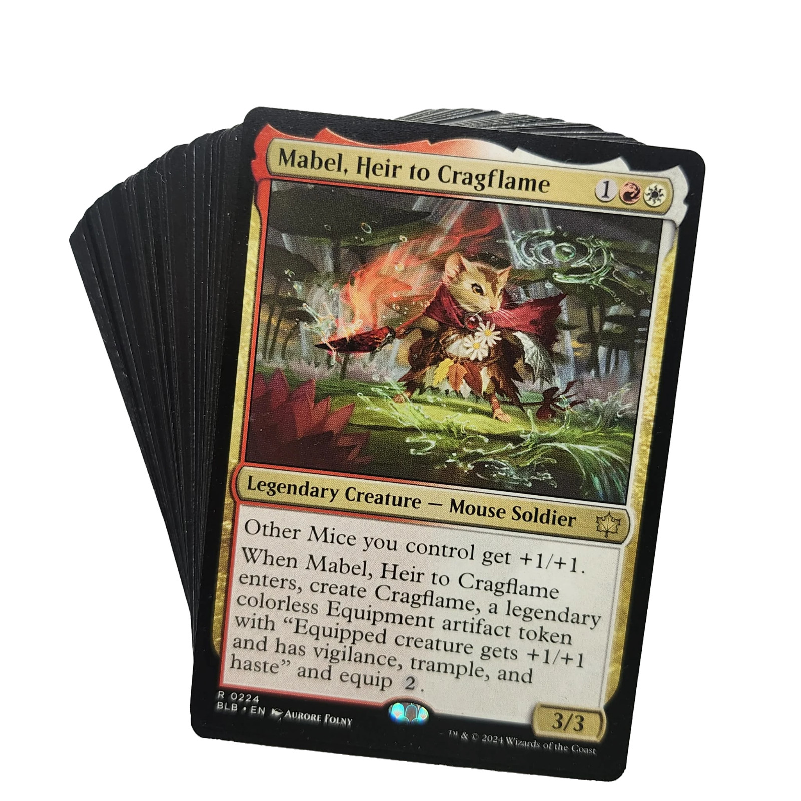 MTG Commander Mabel Heir to Cragflame Custom 100 Card EDH Deck with Rares
