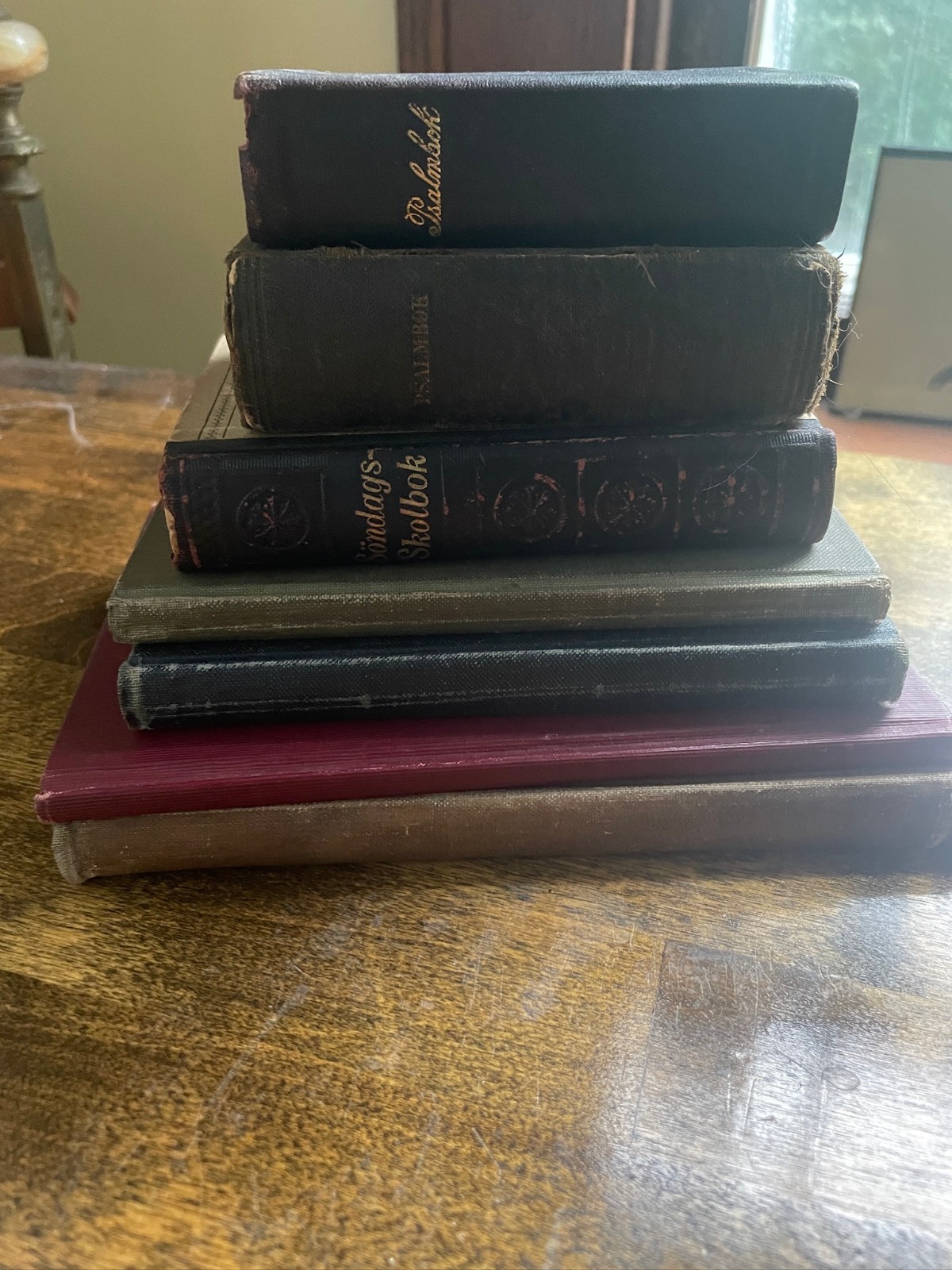 Antique Lutheran Religious Books Lot of 7German & English Vintage Church Books