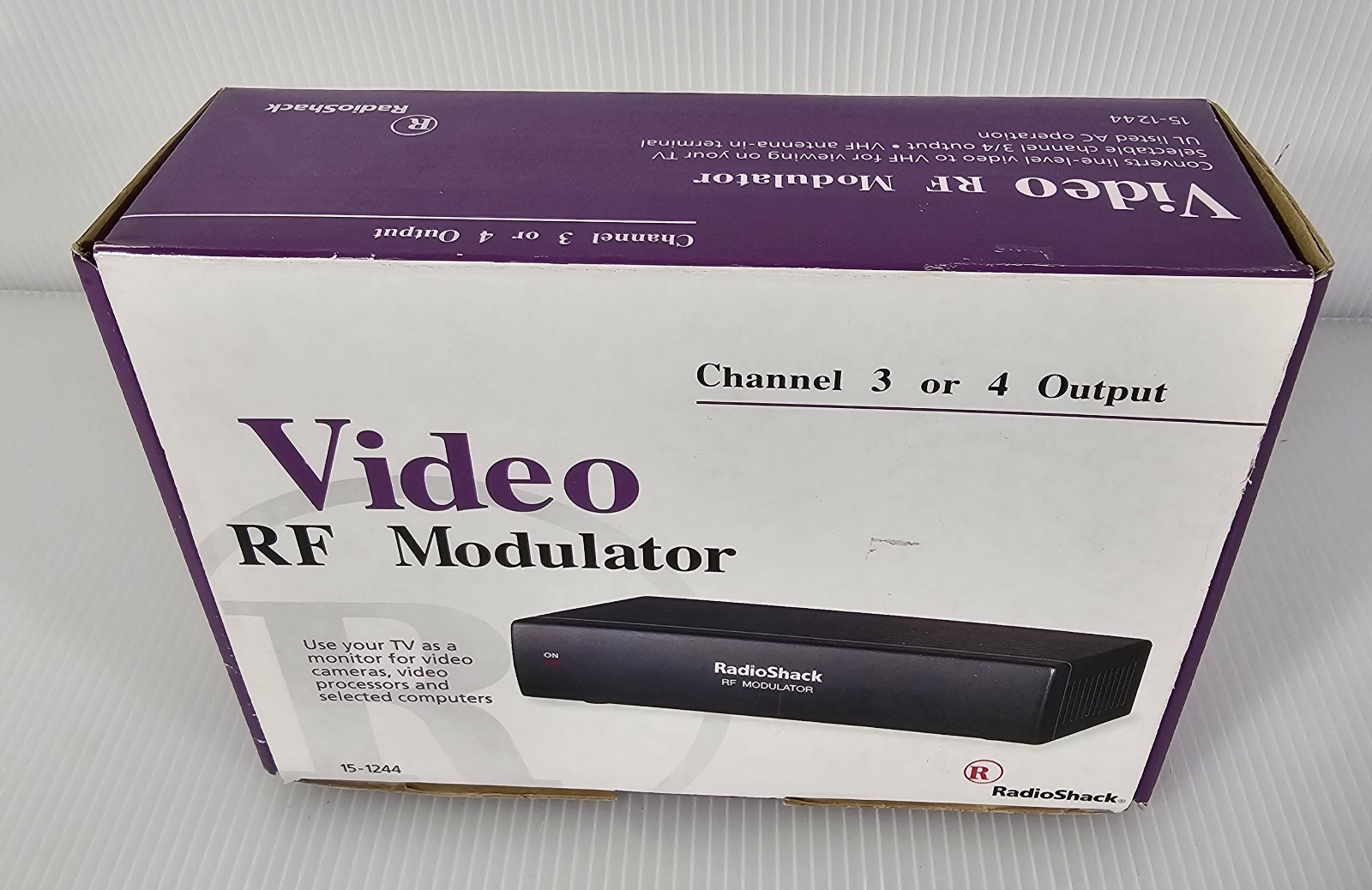 NEW Radio Shack, RF Modulator A/V, #15-1244 Channel 3 or 4 Output NEW Radio Shack, RF Modulator A/V, #15-1244 Channel 3 or 4 Output