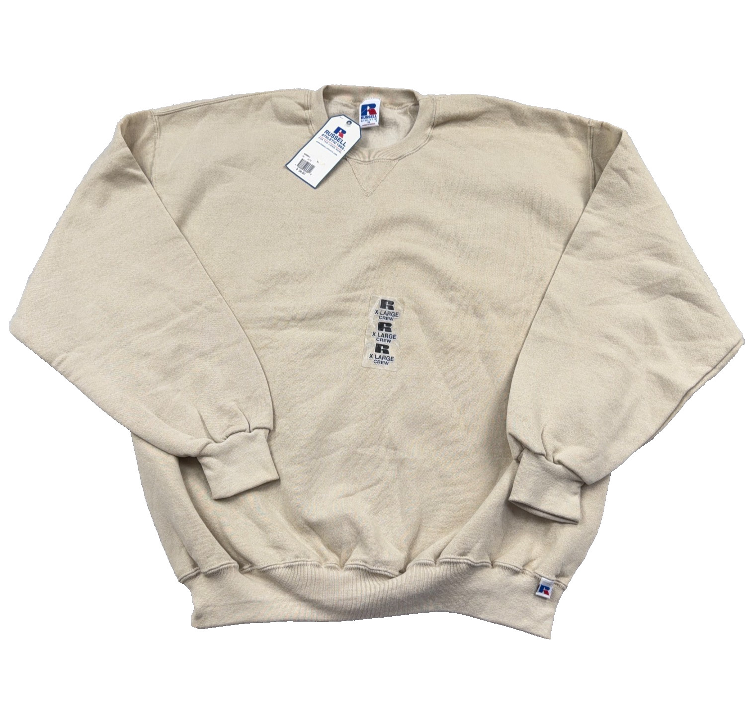 Vintage Russell Sweatshirt Men XL Tan Brown Blank Crewneck Athletic Deadstock Vintage Russell Sweatshirt Men XL Tan Brown Blank Crewneck Athletic Deadstock