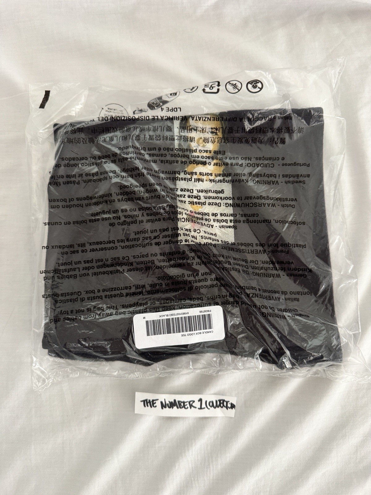 *NEW* Supreme Prayer Card Box Logo Bogo Jesus Tee Black Size Medium FAST SHIP