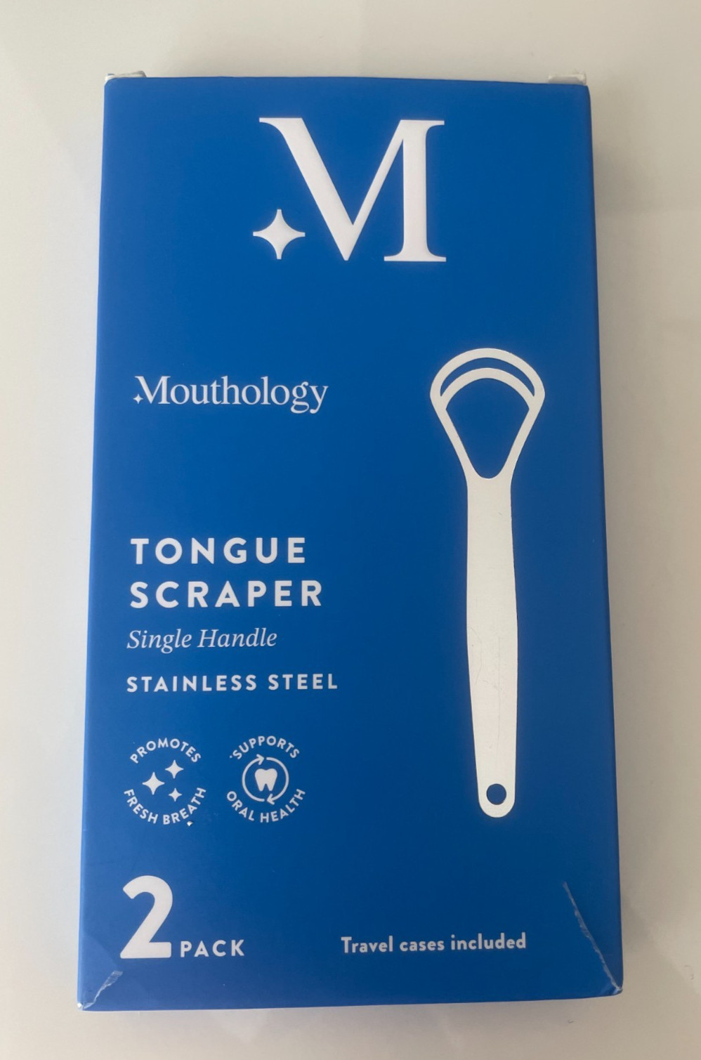 Mouthology Single Handle Stainless Steel Tongue Scraper 2 Pack Mouthology Single Handle Stainless Steel Tongue Scraper 2 Pack