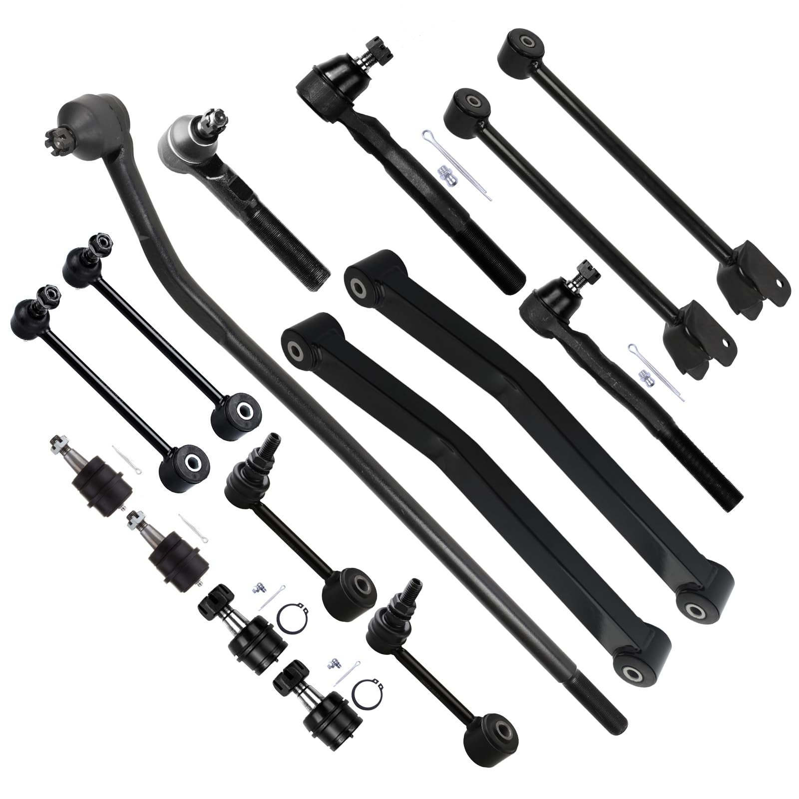 16Pcs Suspension Kit Fit 2007-2017 Wrangler 2018 Wrangler Jk