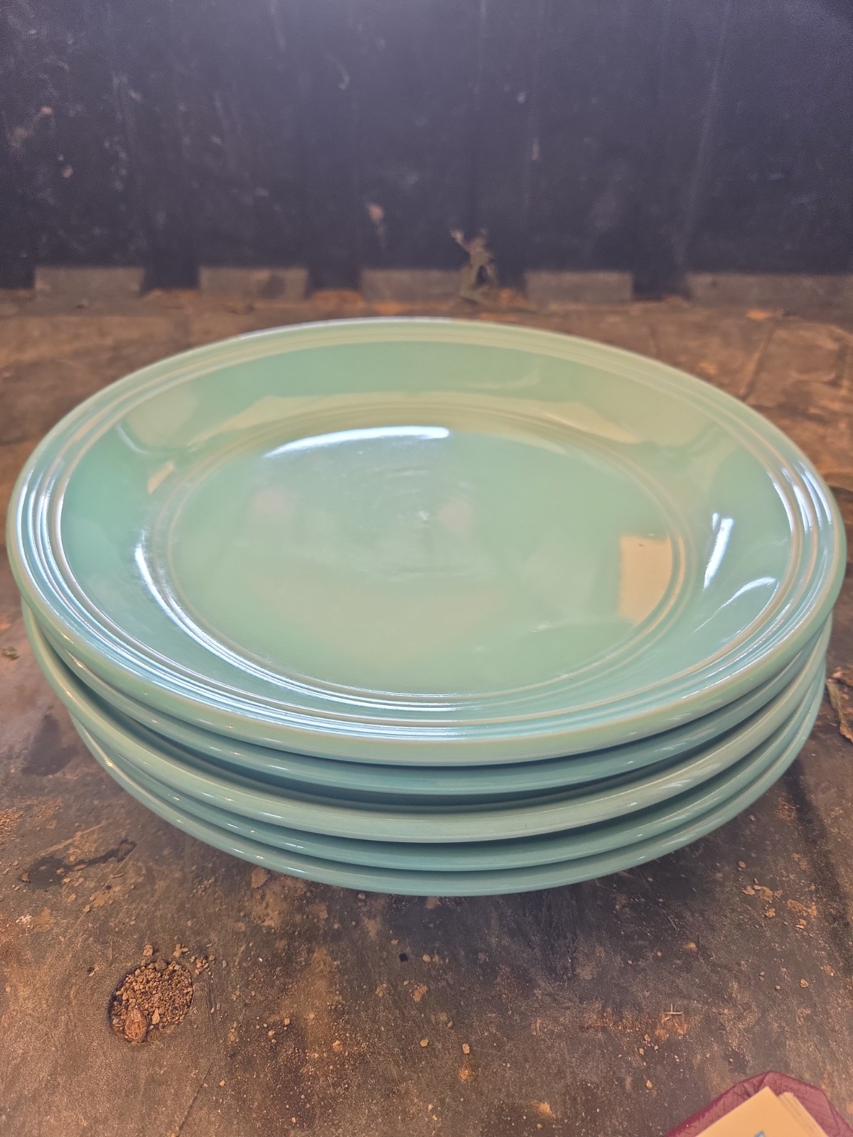 Vintage Set Of 5 Teal Mainstays 10.5\ Vintage Set Of 5 Teal Mainstays 10.5\