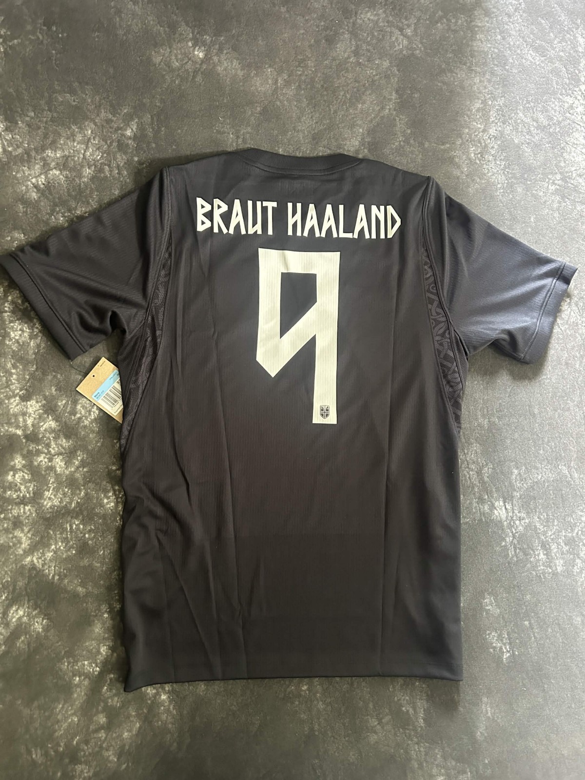 Norway BRAUT ERLING HAALAND Nike Black World Cup 2026 Jersey IB5381-010 (Sz XL) Norway BRAUT ERLING HAALAND Nike Black World Cup 2026 Jersey IB5381-010 (Sz XL)