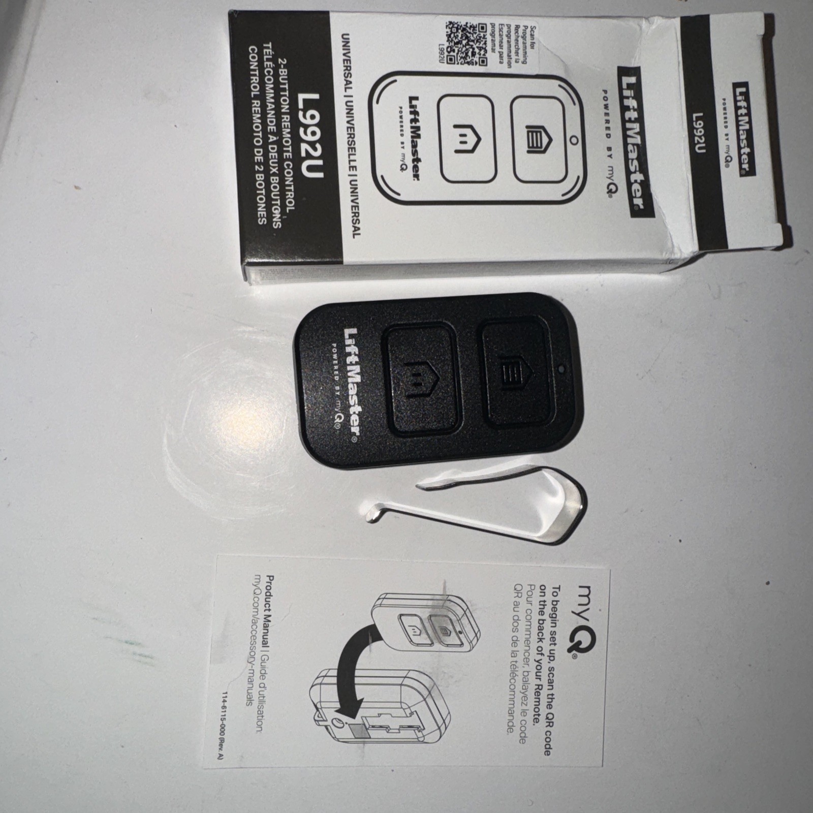 New LiftMaster L992U Universal 2-Button Garage Door Remote