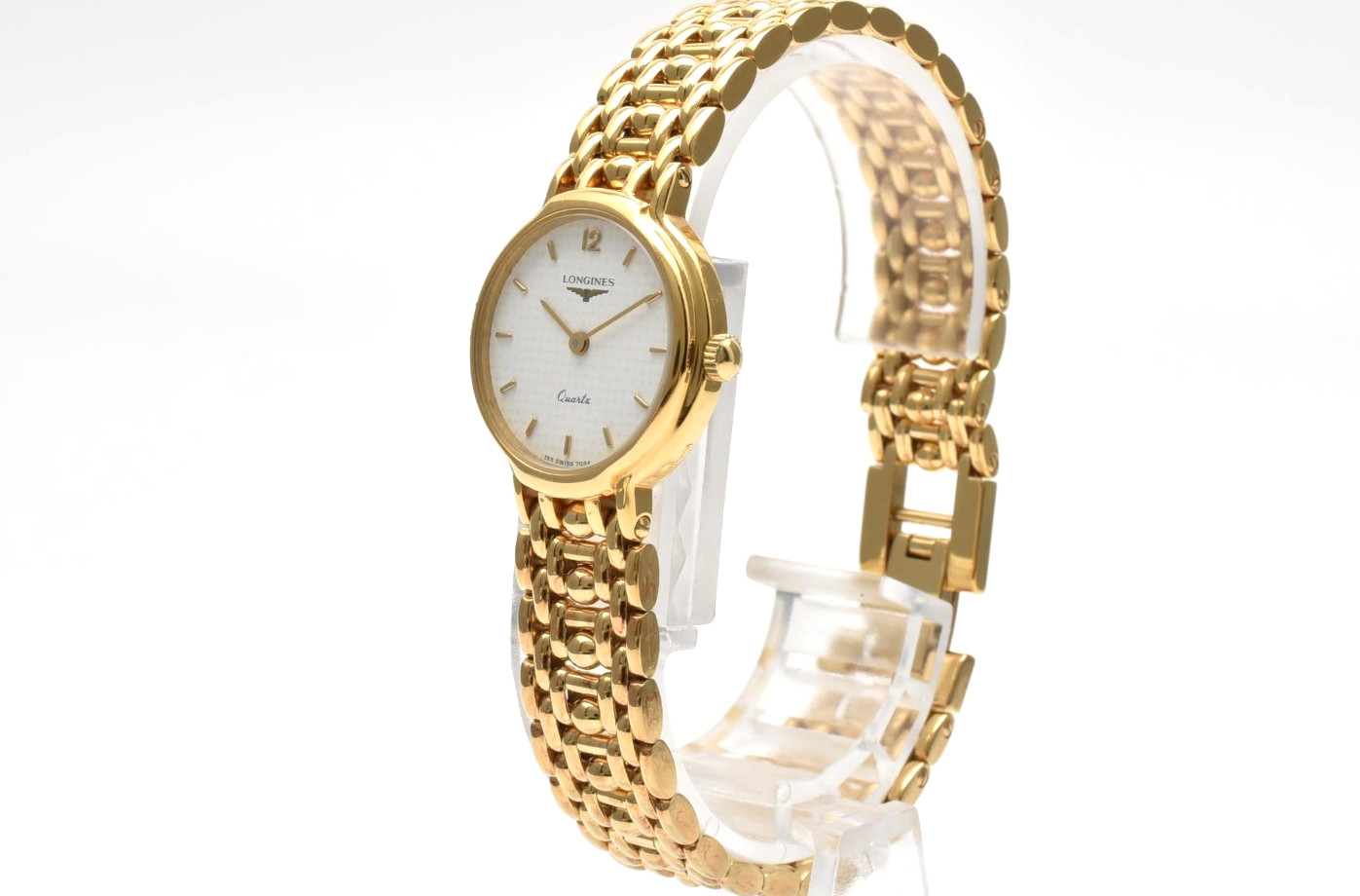 【NEAR MINT】Longines Quartz 22mm Gold Plated Ladies Vintage Watch From Japan