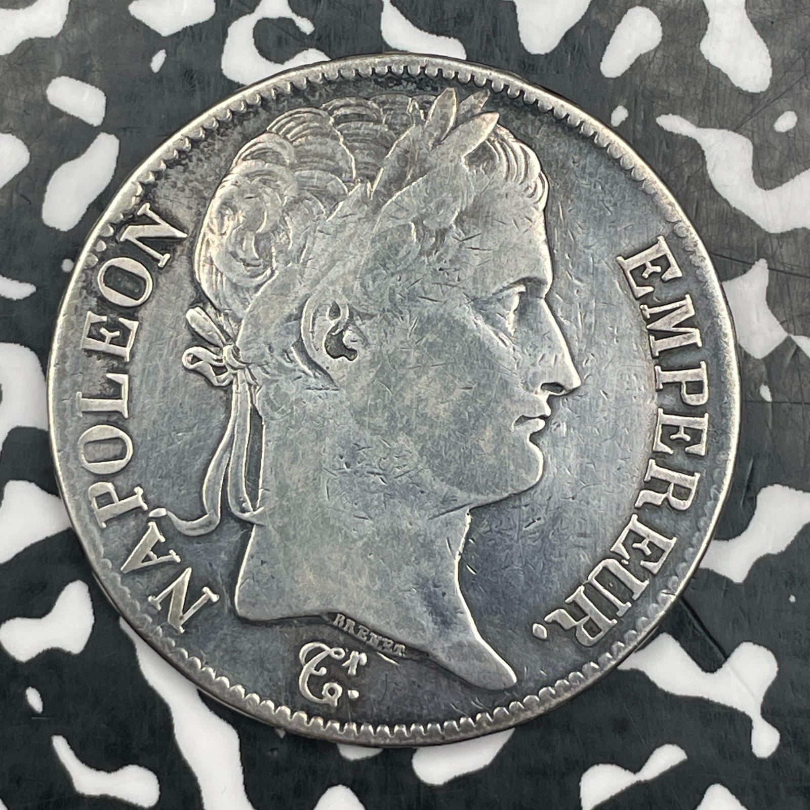 1812-I France Napoleon 5 Francs Lot#JM2048 Large Silver Cleaned 1812-I France Napoleon 5 Francs Lot#JM2048 Large Silver Cleaned