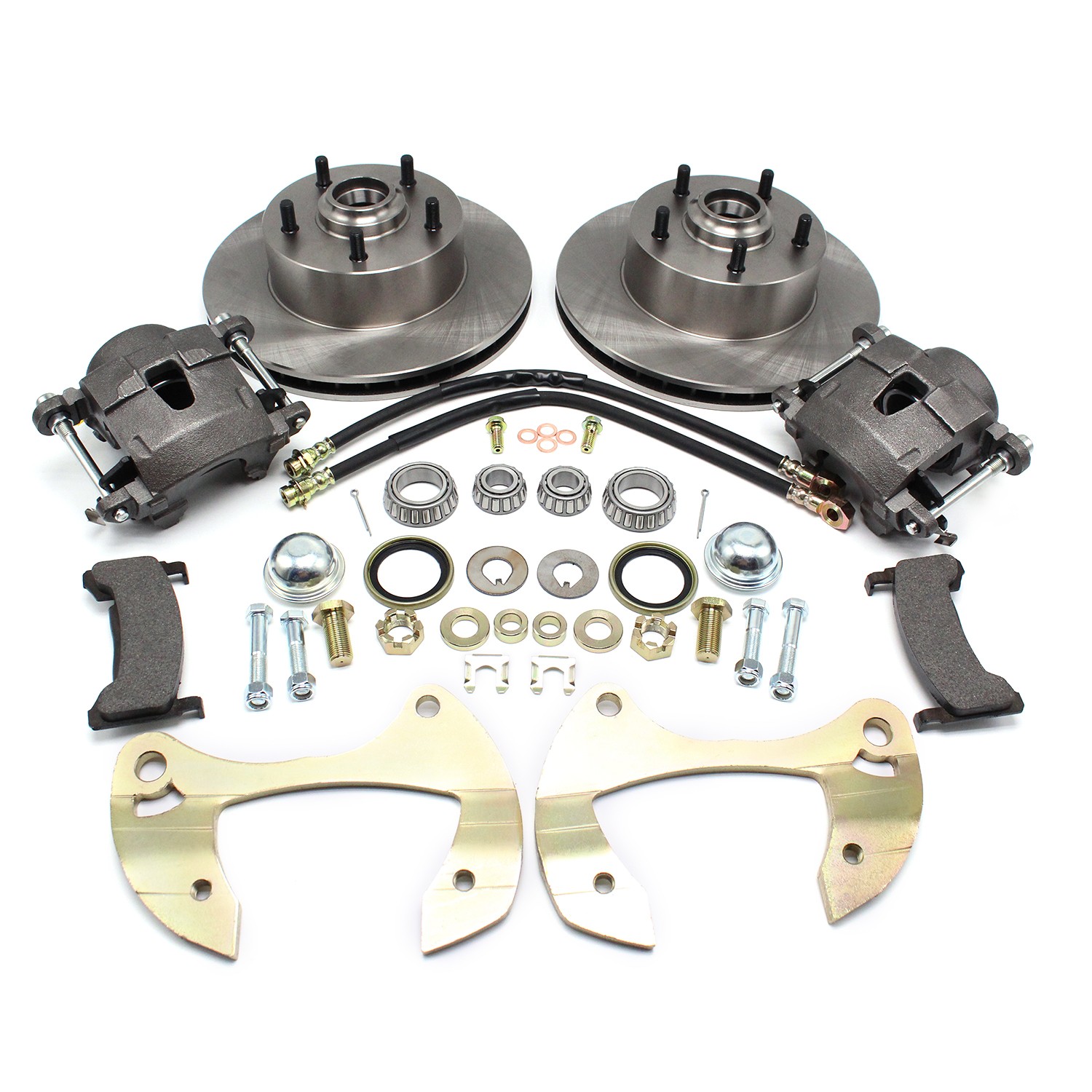 For 1955-64 Chevy Full Size Impala Bel Air Car Deluxe Disc Brake Kit, 5 x 4-3/4