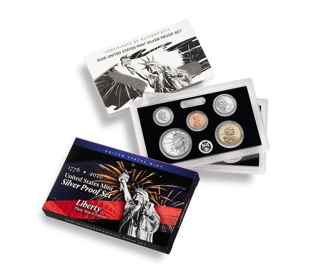 2026 S Silver Proof Set 1776-2026 Dual Date • READY TO SHIP US Mint OGP COA 2026 S Silver Proof Set 1776-2026 Dual Date • READY TO SHIP US Mint OGP COA