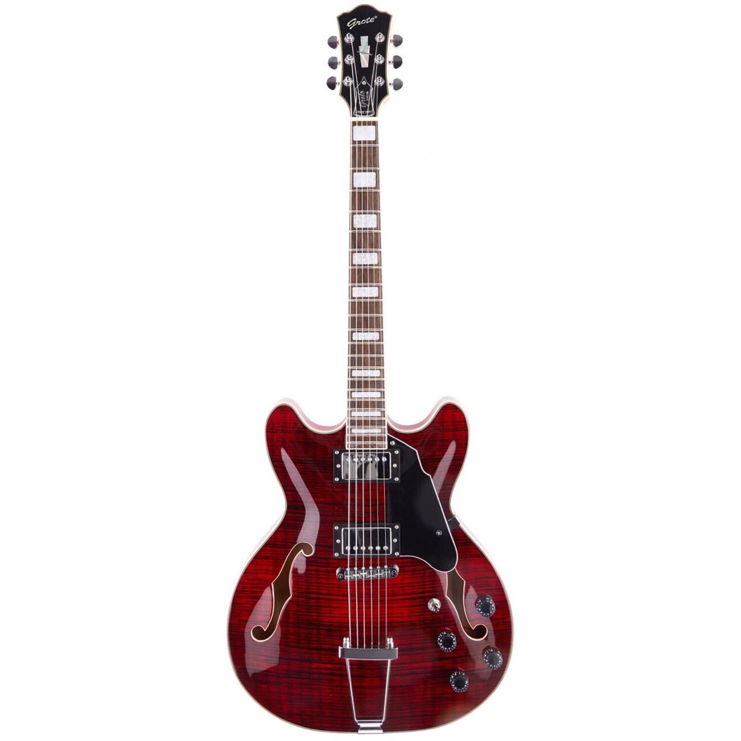 Grote 335-YS-HW Semi-Hollow Body Electric Guitar with P90 Pickups