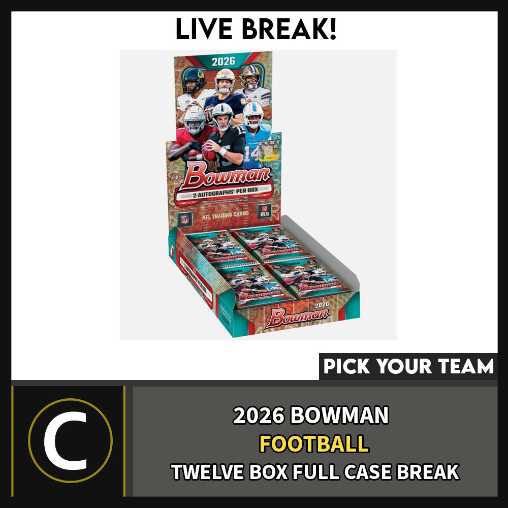 2026 BOWMAN FOOTBALL 12 BOX (CASE) BREAK #EF100 - PICK YOUR TEAM