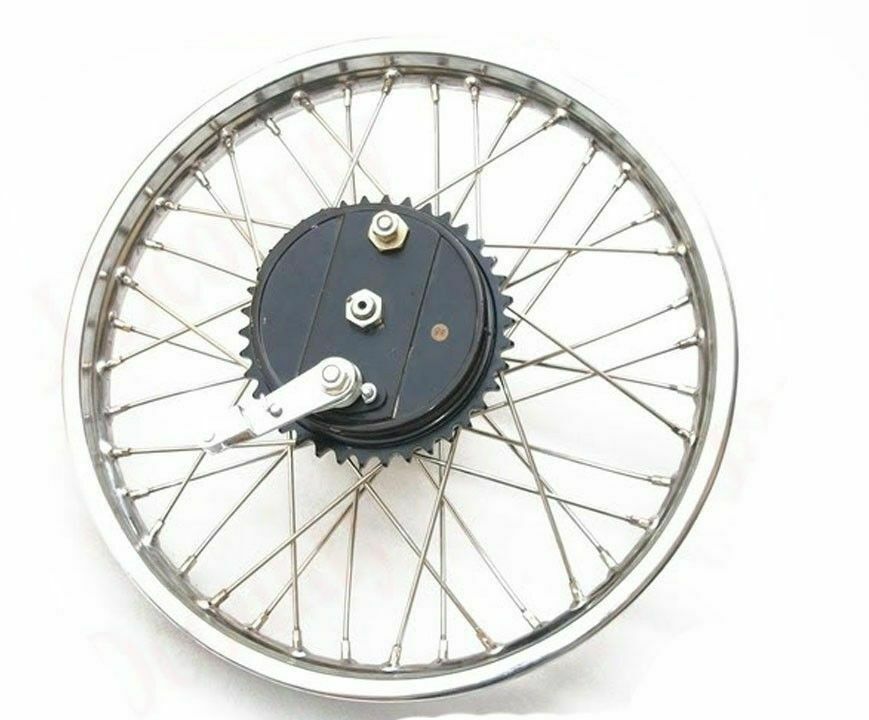 Vintage Rear Half Width Wheel With Brake System Sprocket ECs