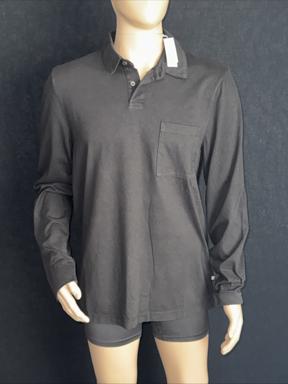 James Perse Men 3 Sueded Cotton Polo Shirt Made In USA Retail $195 James Perse Men 3 Sueded Cotton Polo Shirt Made In USA Retail $195