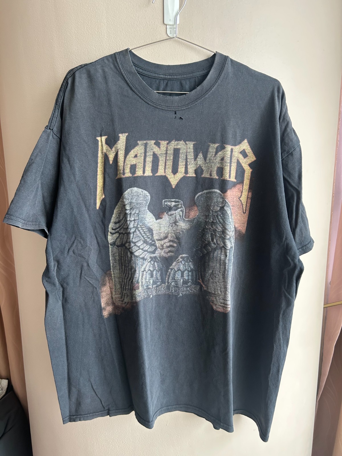 Vintage Fader Manowar Shirt Heavy Metal Thrashed Vintage Fader Manowar Shirt Heavy Metal Thrashed