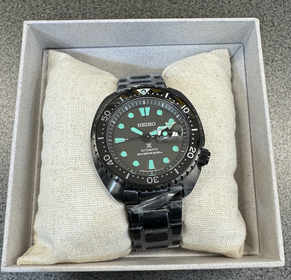 Seiko Prospex Sea 45 MM Automatic Stainless Steel Black Dial Watch SRPK43K1