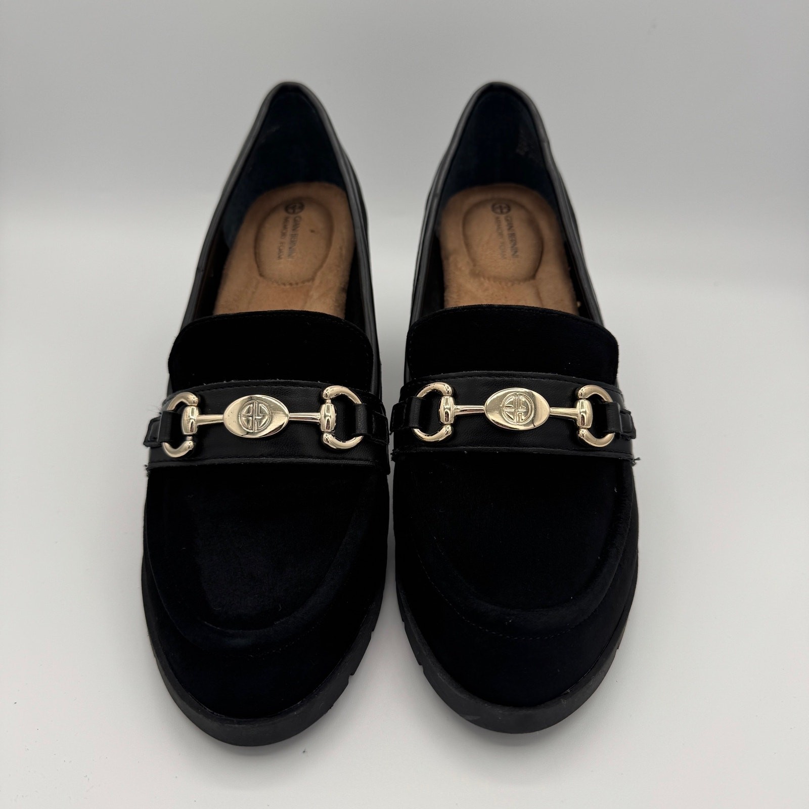 GIANI BERNINI PORSCHAA LOAFER DRESS PUMPS BLACK SIZE 8M WITH ORIGINAL BOX GIANI BERNINI PORSCHAA LOAFER DRESS PUMPS BLACK SIZE 8M WITH ORIGINAL BOX