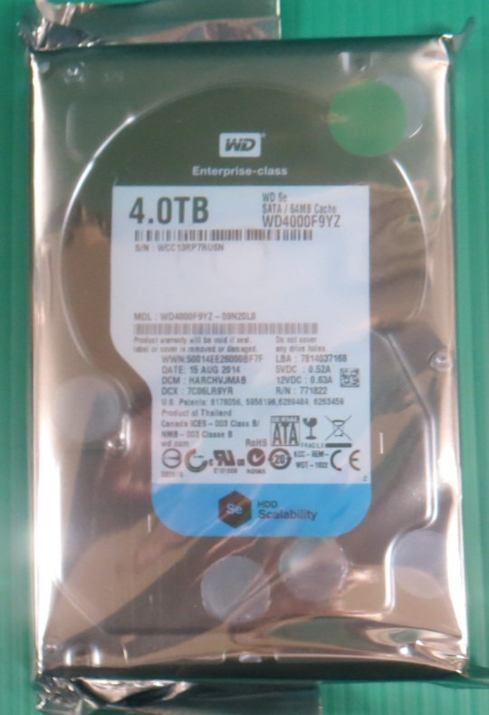 Western Digital WD Se 4TB / 64MB / SATA / 7200RPM / 3.5