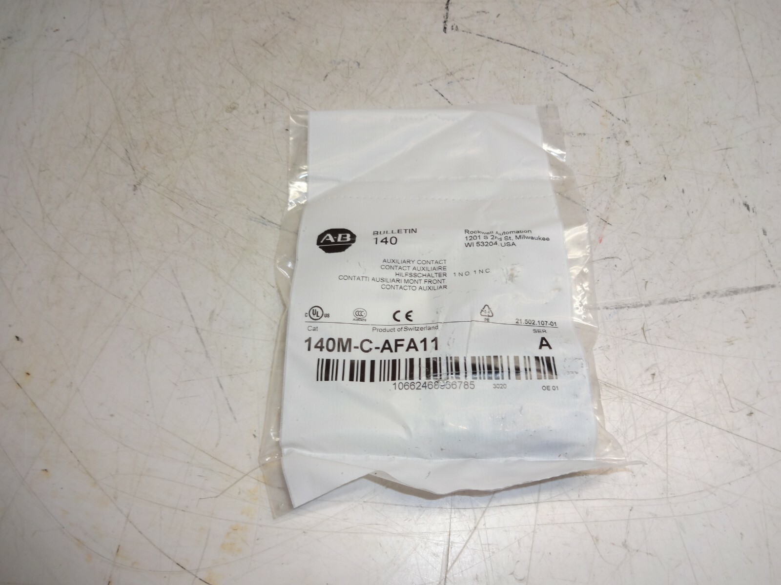 140M-C-AFA11 Aux Block 140MCAFA11 New Sealed