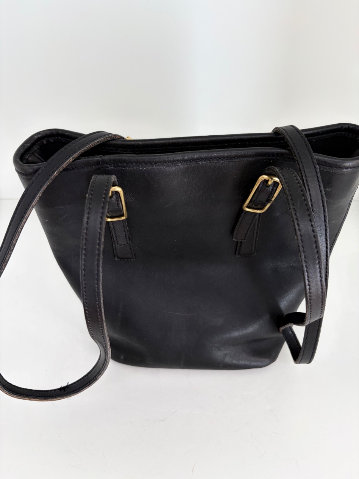 Rare Made In USA Old Coach 9803 Shoulder Bag Tote Bag Leather Black Used Vintage Rare Made In USA Old Coach 9803 Shoulder Bag Tote Bag Leather Black Used Vintage