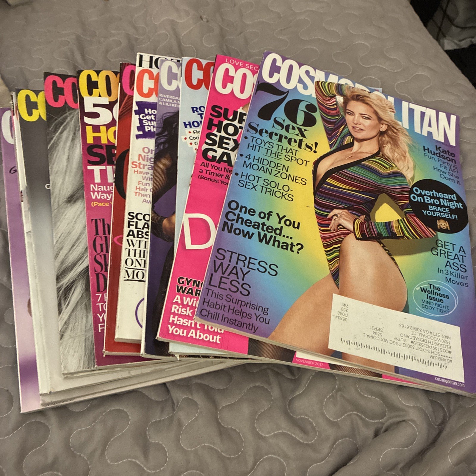 Lot of 14 Cosmopolitan Magazines 2017 to 2019 Lot of 14 Cosmopolitan Magazines 2017 to 2019