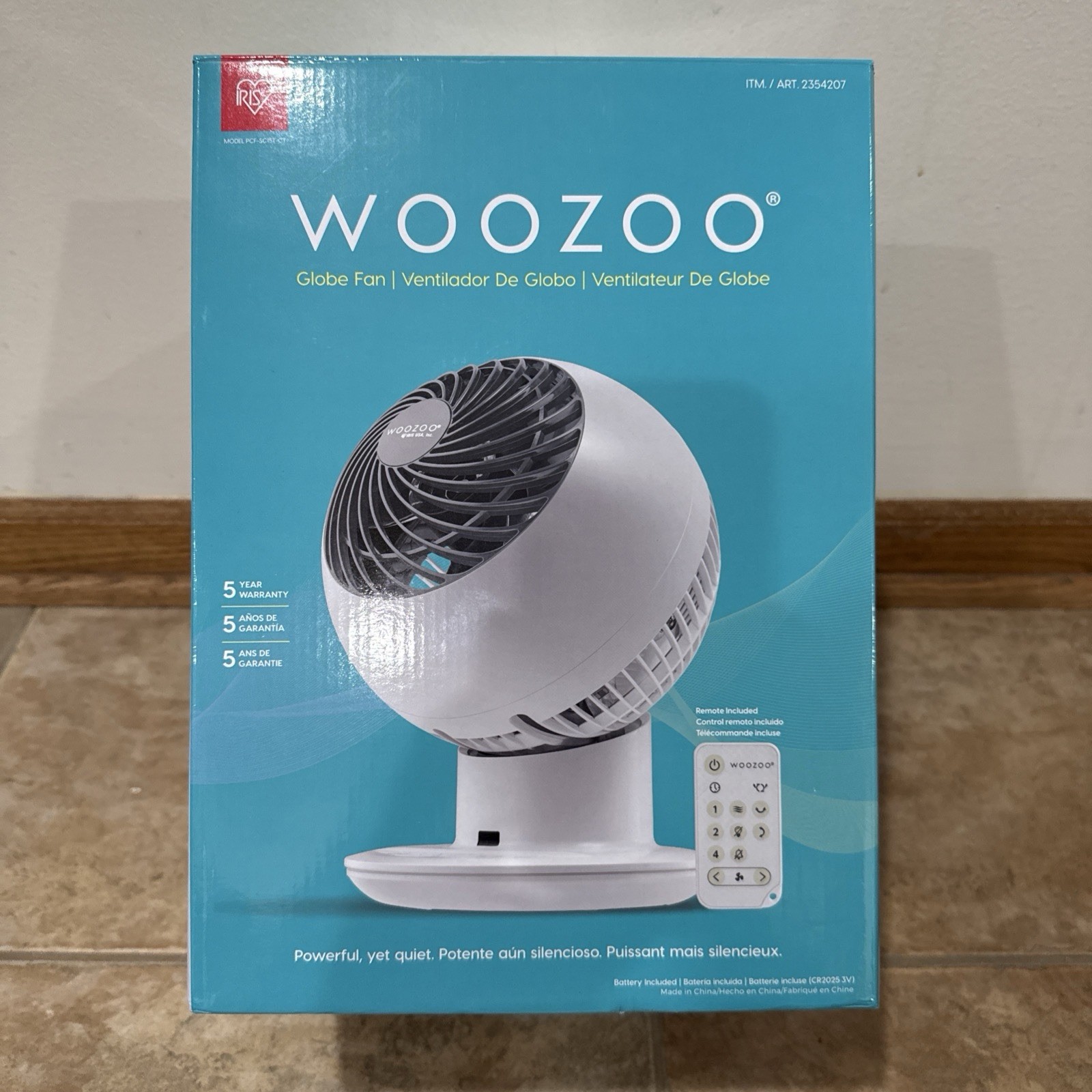 WOOZOO Globe Oscillating Fan w/ Remote (New Version) - 5 Speed - White WOOZOO Globe Oscillating Fan w/ Remote (New Version) - 5 Speed - White