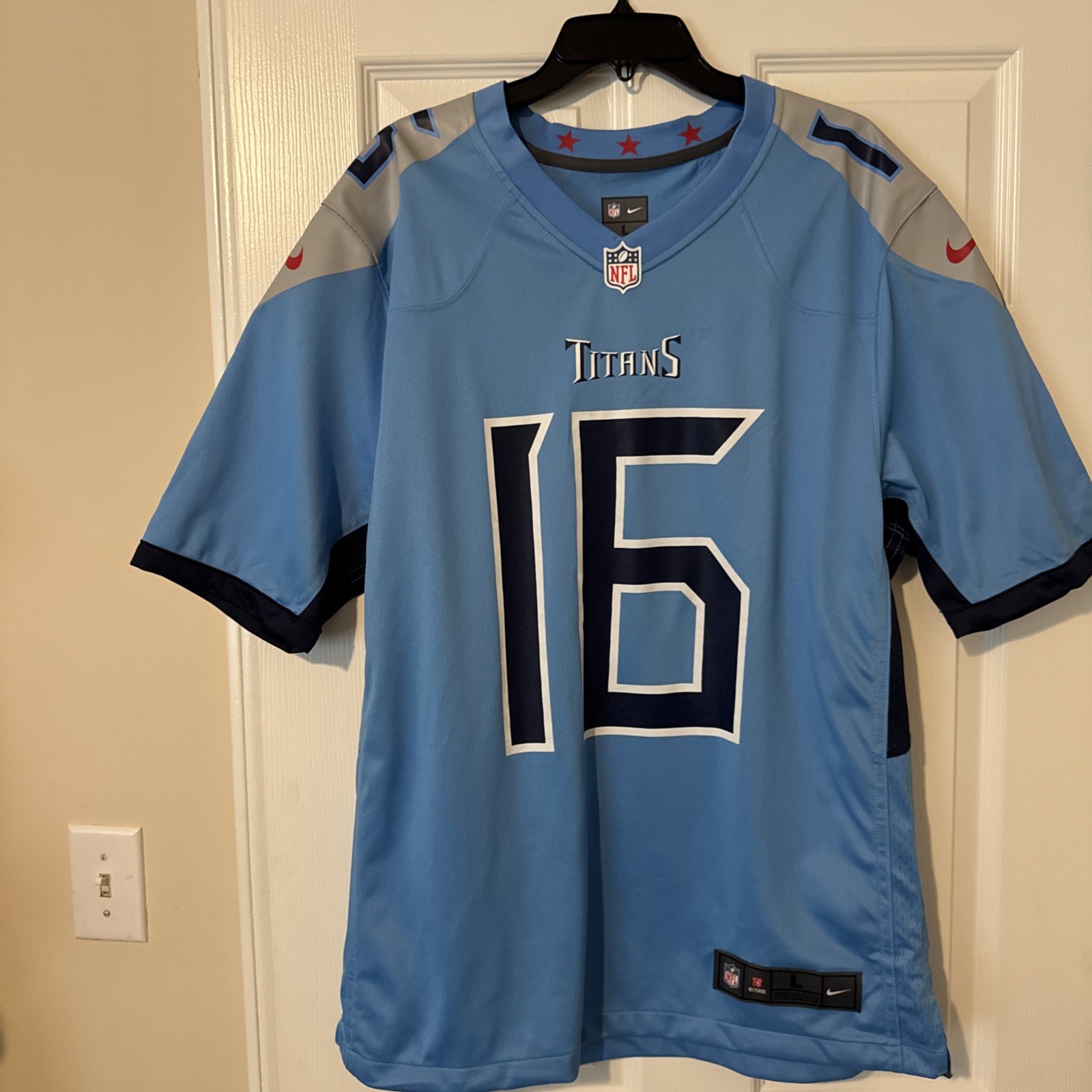 Tennessee Titans Men\'s Treylon Burks #16 Jersey Large Nike On Field New No Tags