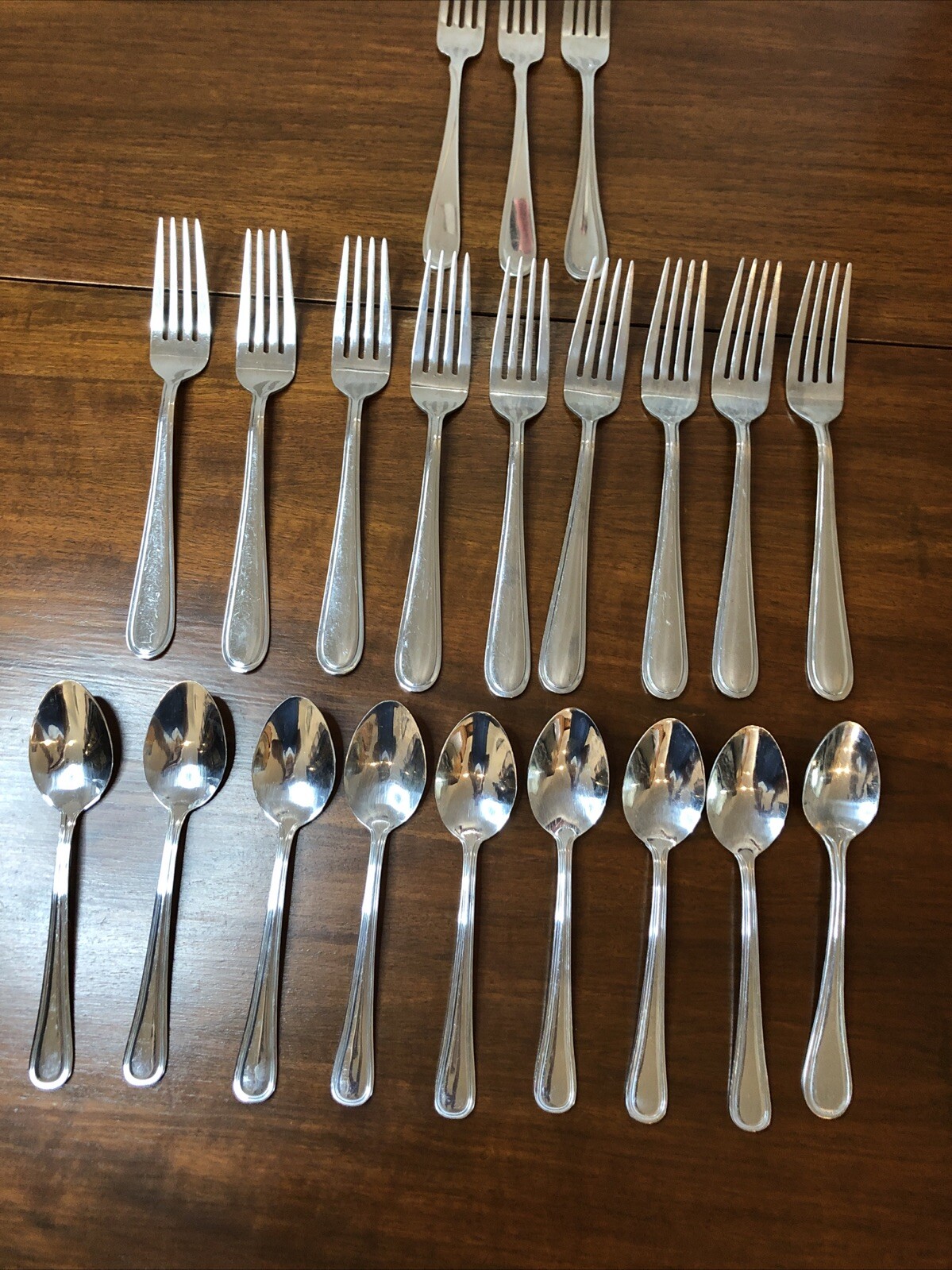 Vtg Royal Household RHH5 Lot Forks, Spoons Stainless Flatware 21 Piece Lot Vtg Royal Household RHH5 Lot Forks, Spoons Stainless Flatware 21 Piece Lot