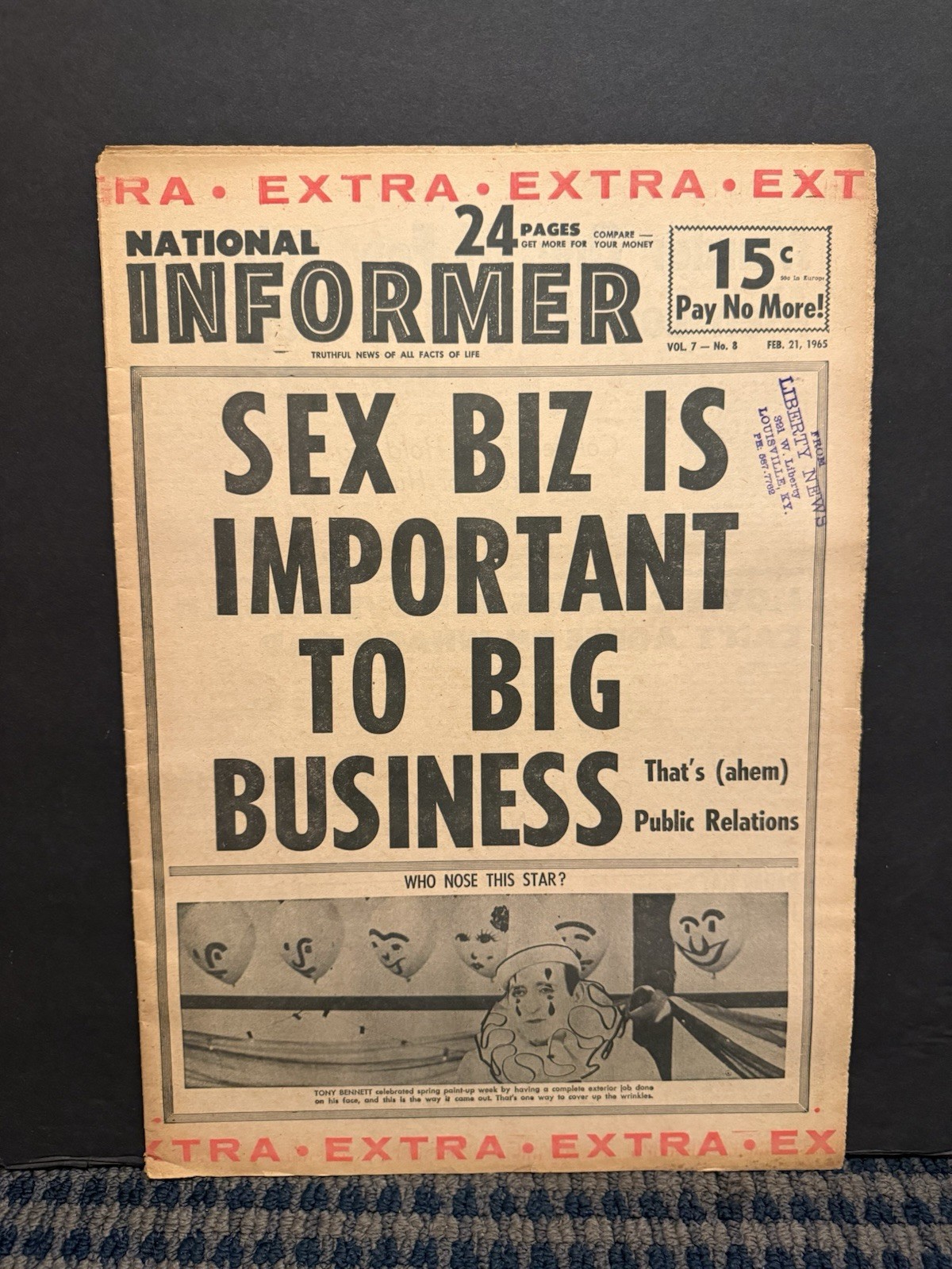 1965 Feb 21st National Informer Newspaper, Tony Bennett (VRN10F) 1965 Feb 21st National Informer Newspaper, Tony Bennett (VRN10F)