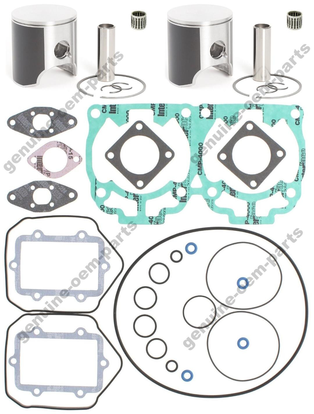 Ski-Doo MXZ 600 HO Top End Rebuild Kit Pistons Gaskets Bearings 72mm 2003-2008 Ski-Doo MXZ 600 HO Top End Rebuild Kit Pistons Gaskets Bearings 72mm 2003-2008