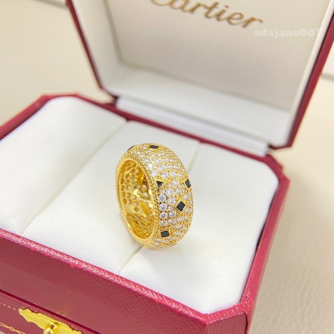 NEWCARTERPave.Fully Diamond Chelsea 18k Yellow Gold ring SZ 8