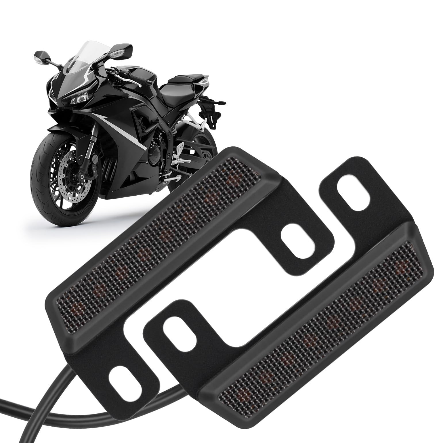 Universal Motorcycle Brake Light & Turn Signals - 12V Dual Color Waterproof Tail Universal Motorcycle Brake Light & Turn Signals - 12V Dual Color Waterproof Tail