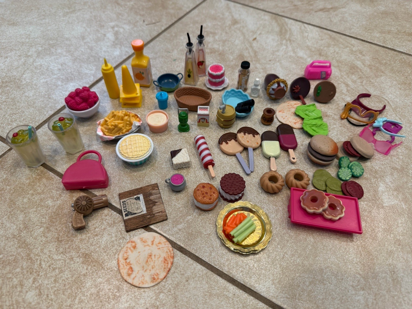 Vintage OG Our Generation Doll Accessories Leg Lot Food Bakery Diner Cup Burgers Vintage OG Our Generation Doll Accessories Leg Lot Food Bakery Diner Cup Burgers