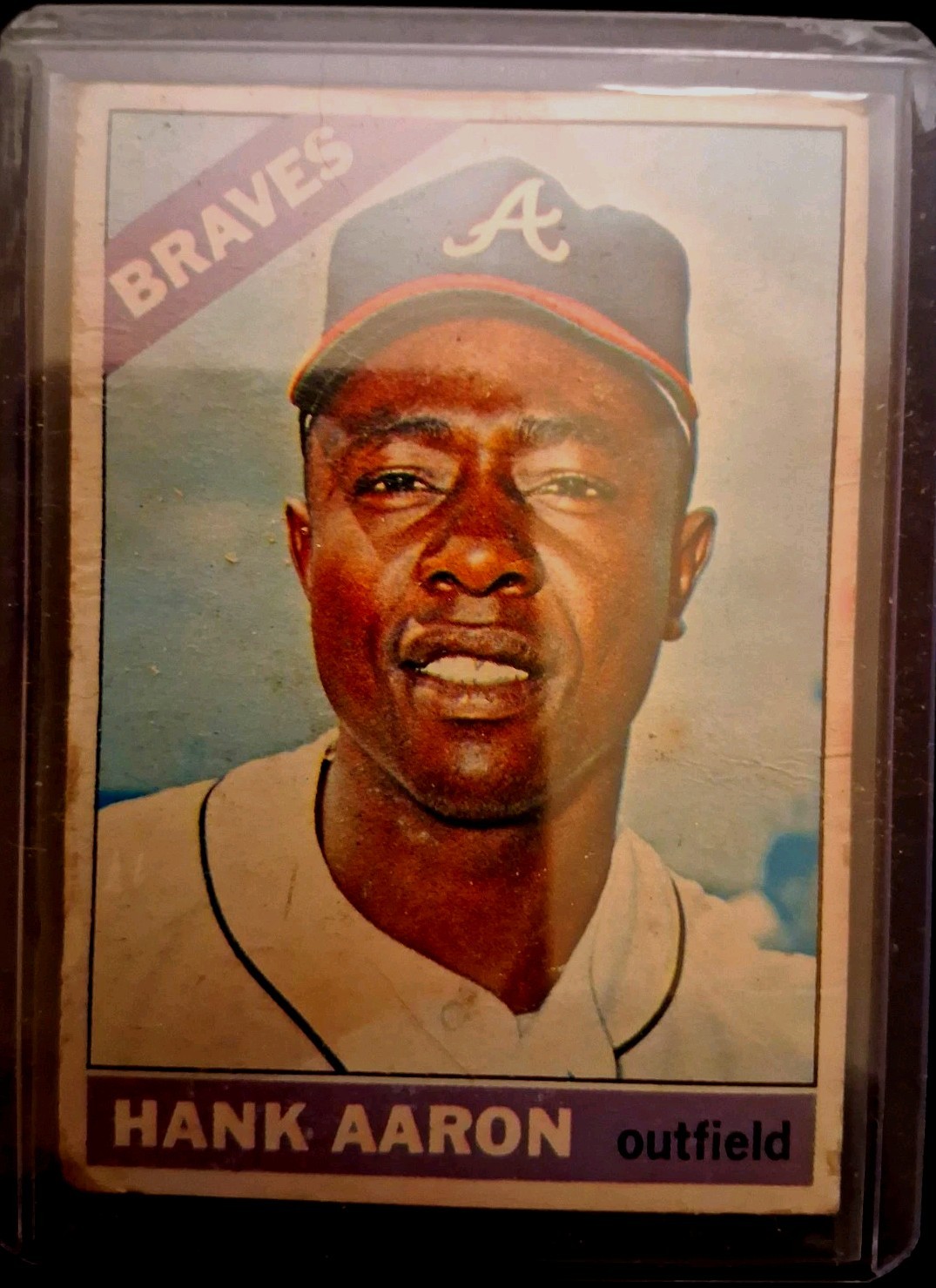 Topps 1966 #500 Hank Aaron Atlanta Braves Baseball card [Base]