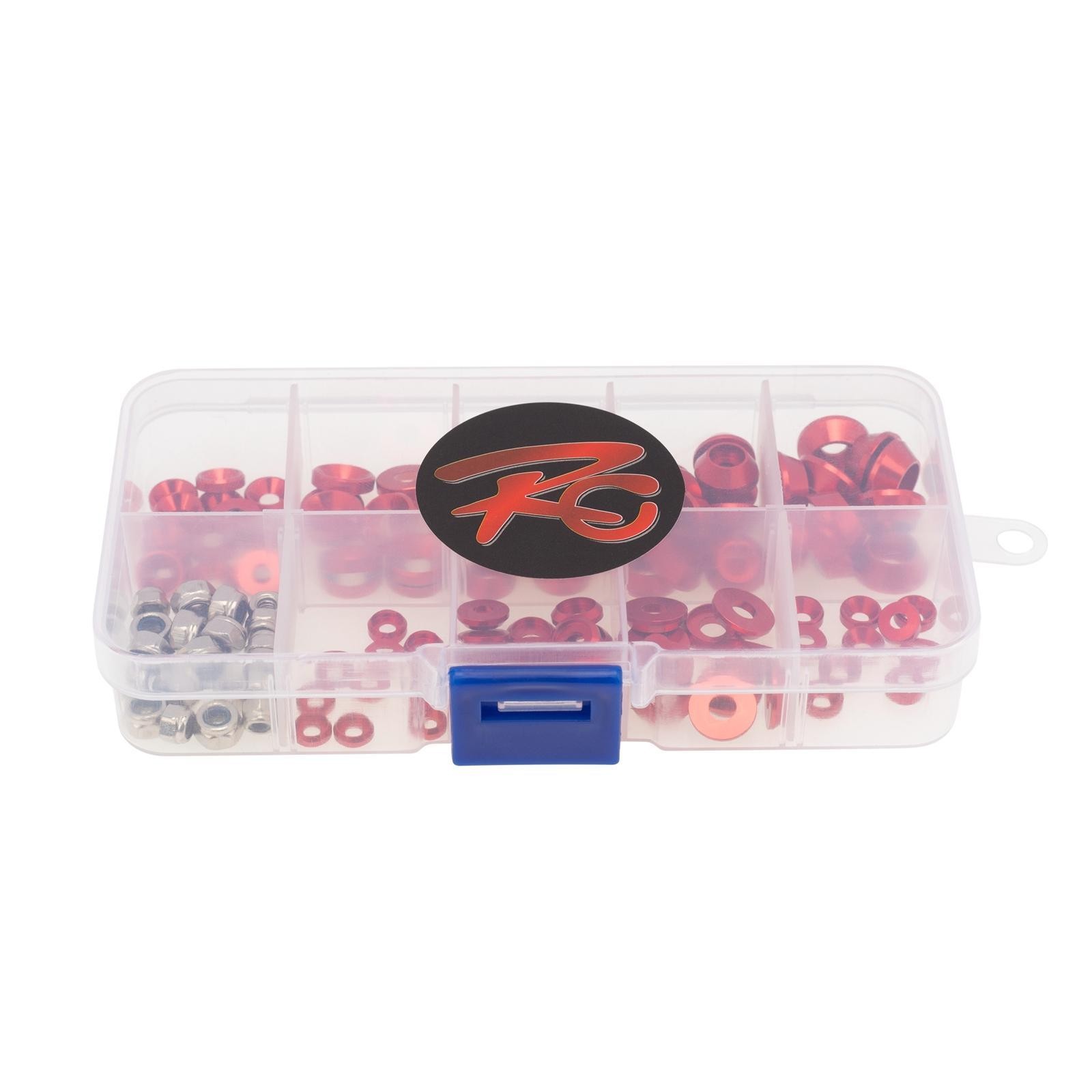 Colorful Aluminum Alloy Countersunk Round Head M2.5 M3 M4 Screw Gasket Nut Kit