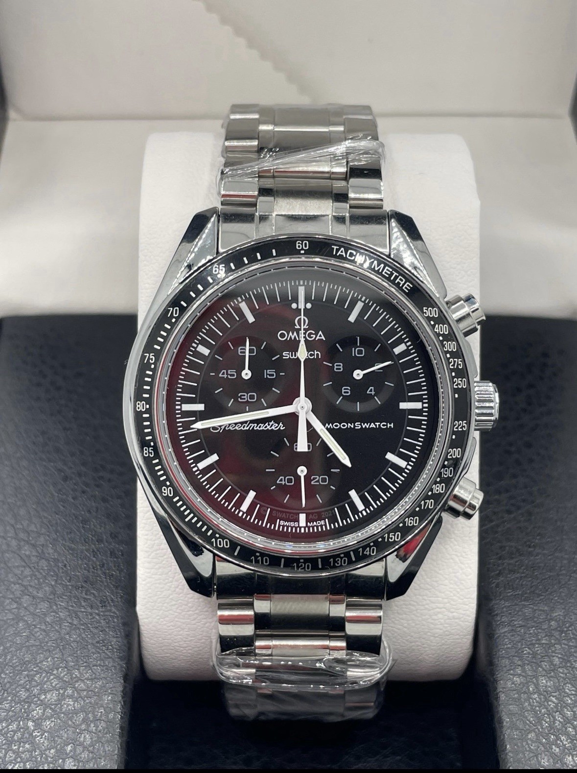 Swatch X Omega MoonSwatch With Custom Modded Band Swatch X Omega MoonSwatch With Custom Modded Band