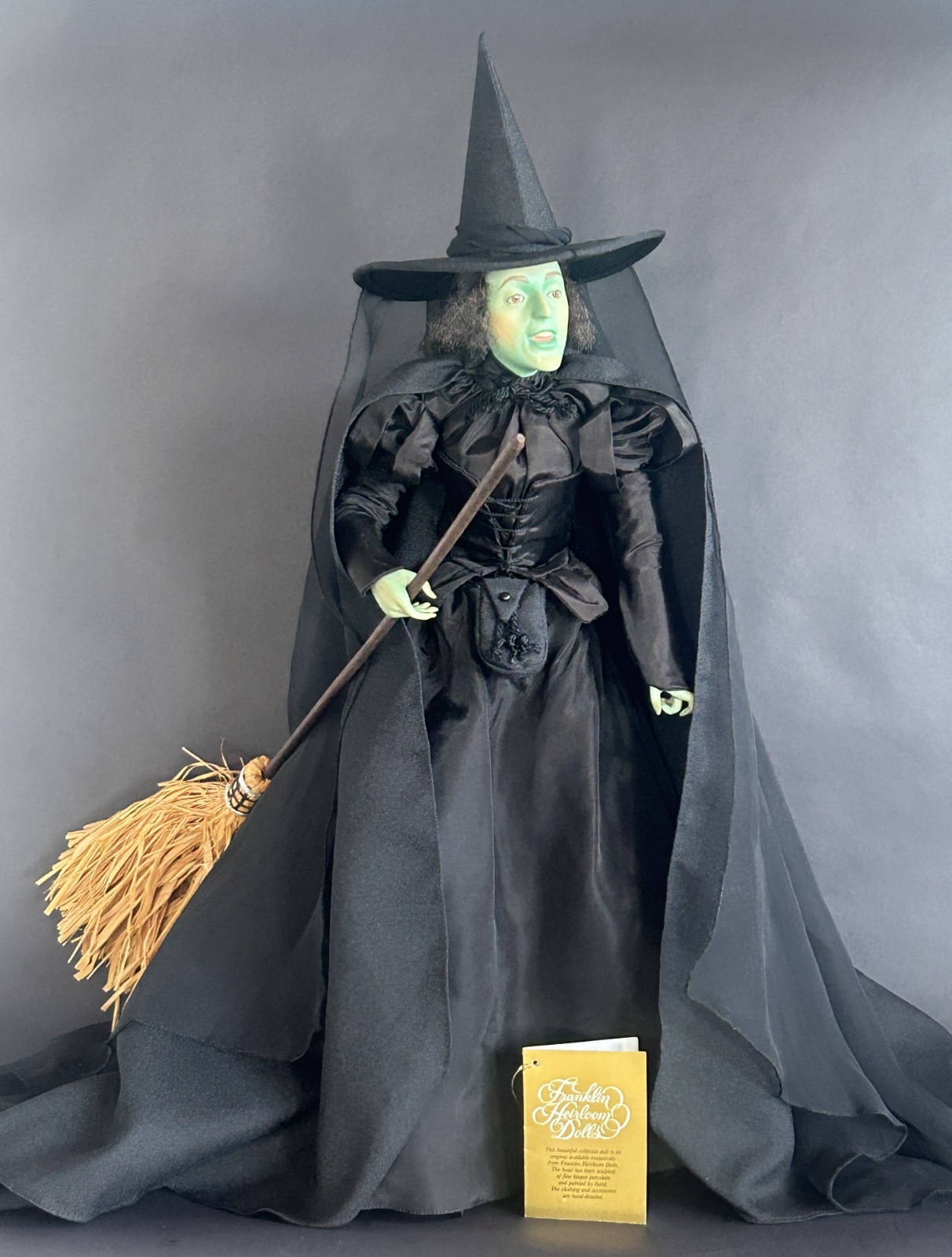 Wicked Witch of the West Porcelain Doll Wizard of Oz Vintage 19\