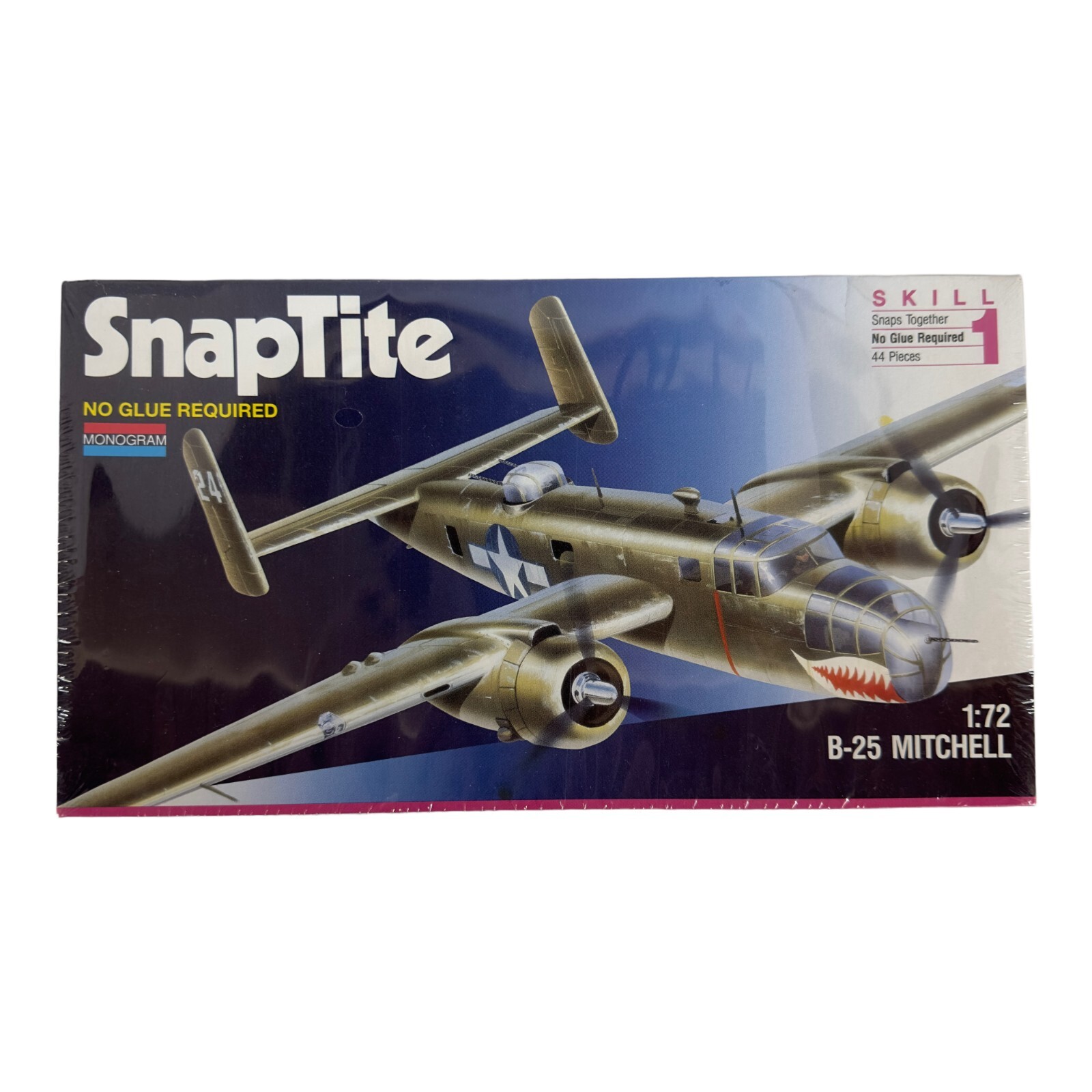 Monogram SnapTite  B-25 Mitchell Model 1100 Plane Model Scale 1:72 New & Sealed